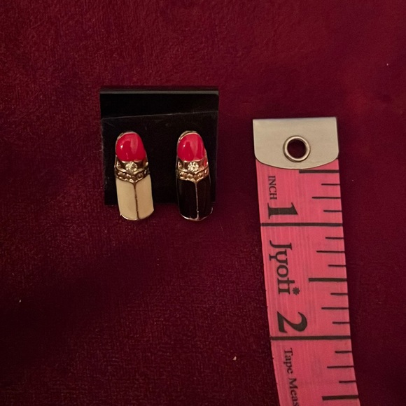 Vintage lipstick earrings - Picture 1 of 4